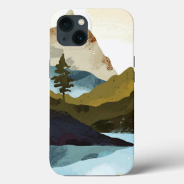 Wasserfarbe Bergwelt iPhone / iPad Gehäuse Case-Mate iPhone Hülle