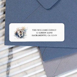 Wasserfarbe Bichon Frise Family
