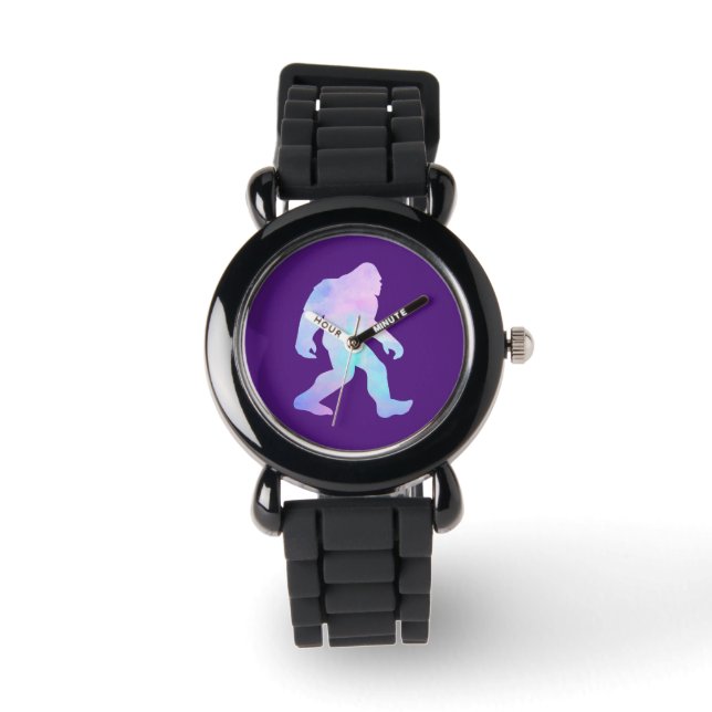 Wasserfarbe Bigfoot Armbanduhr (Vorderseite)