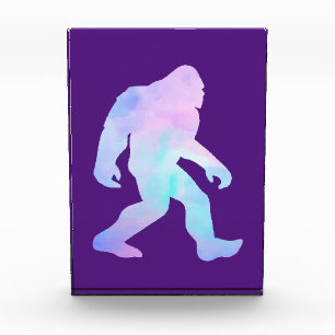 Wasserfarbe Bigfoot Fotoblock