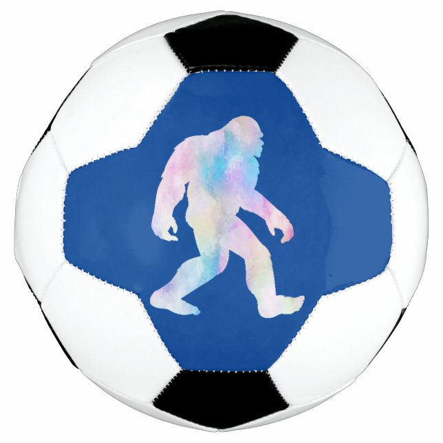Wasserfarbe Bigfoot Fußball (Vorderseite)
