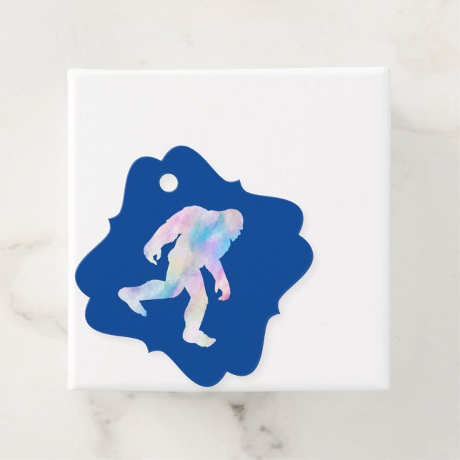 Wasserfarbe Bigfoot Geschenkanhänger (Beispiel)