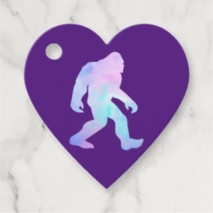 Wasserfarbe Bigfoot Geschenkanhänger