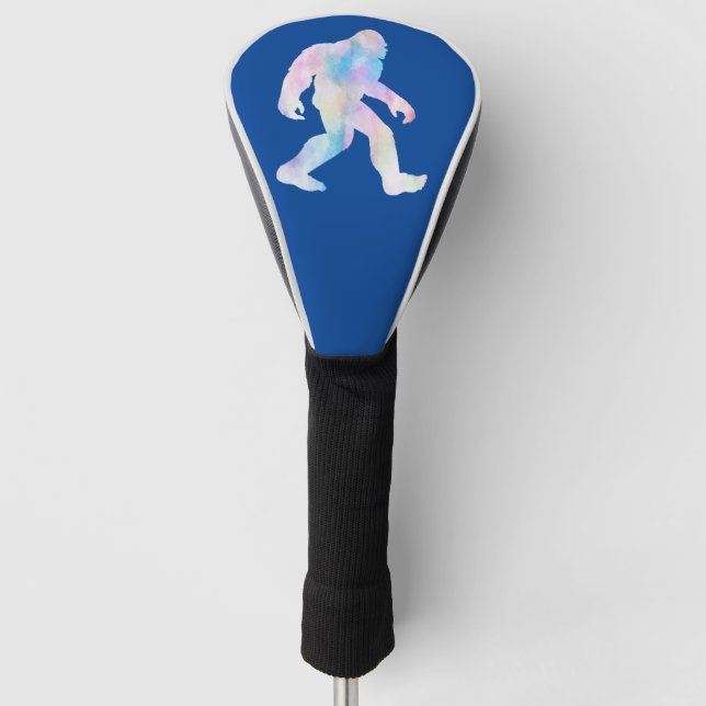 Wasserfarbe Bigfoot Golf Headcover (Vorderseite)