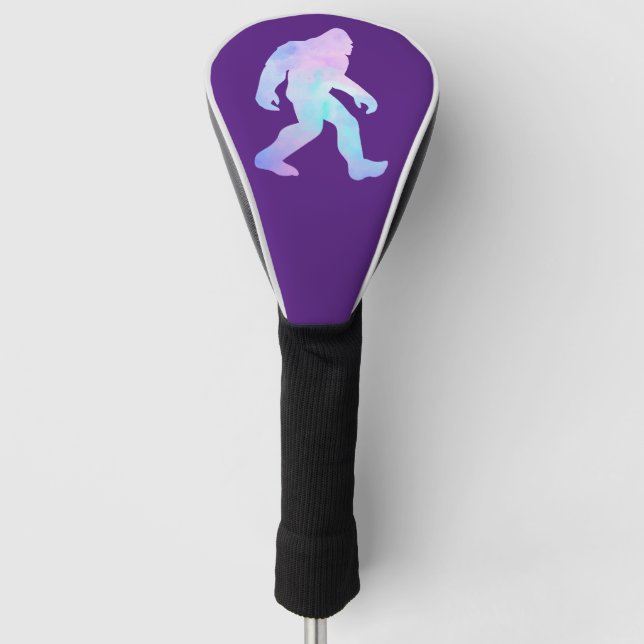 Wasserfarbe Bigfoot Golf Headcover (Vorderseite)