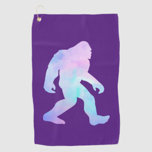 Wasserfarbe Bigfoot Golfhandtuch