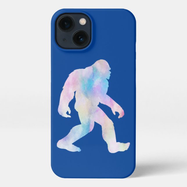 Wasserfarbe Bigfoot iPhone Hülle (Rückseite)