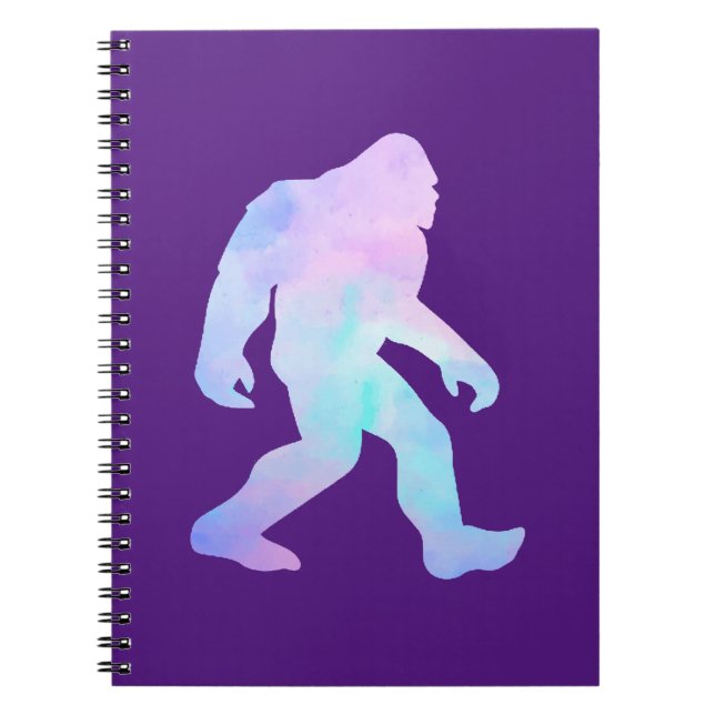 Wasserfarbe Bigfoot Notizblock (Vorderseite)