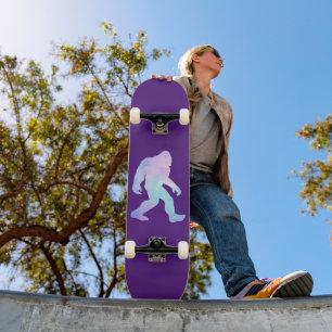 Wasserfarbe Bigfoot Skateboard