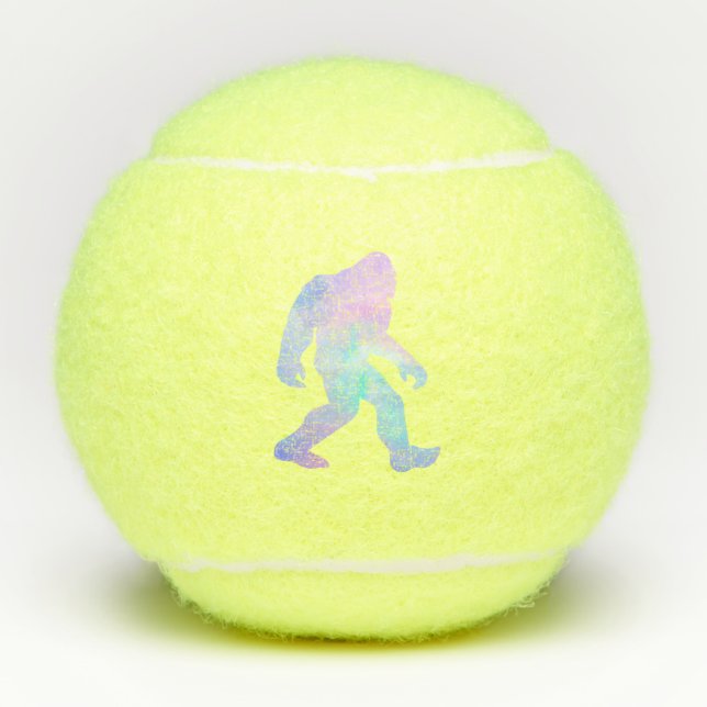 Wasserfarbe Bigfoot Tennisbälle (Vorderseite)