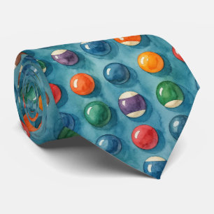 Wasserfarbe Billardtisch Billard Bunter Schlips Krawatte