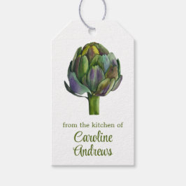 Wasserfarbe Bio Artichos Geschenkanhänger