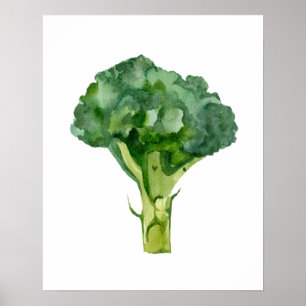 Wasserfarbe Bio Radieschen Poster