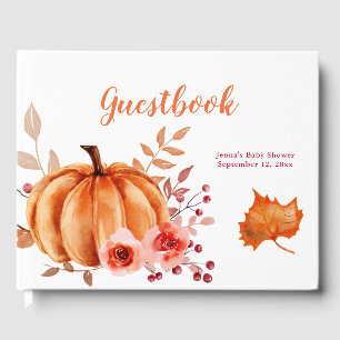 Wasserfarbe Bläserner Orangenpumpen   Babyparty Gästebuch