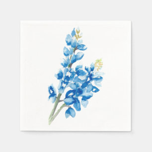 Wasserfarbe Bluebonnet 4 Serviette