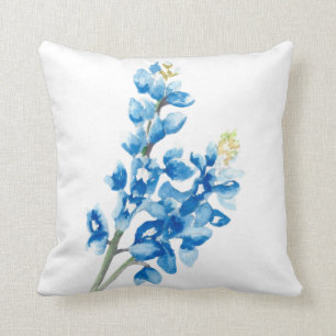 Wasserfarbe Bluebonnet Throw Kissen