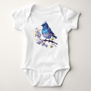 Wasserfarbe Blume Fairy Bird Clipart-73611 Baby Strampler