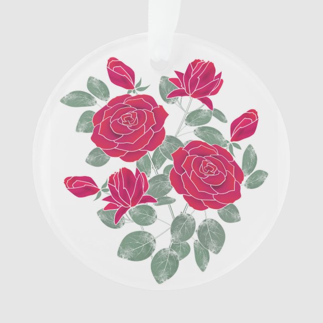 Wasserfarbe, Blume. Ornament (Vorderseite)