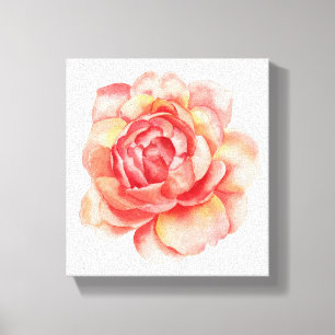 Wasserfarbe-Blumen-Leinwand Leinwanddruck