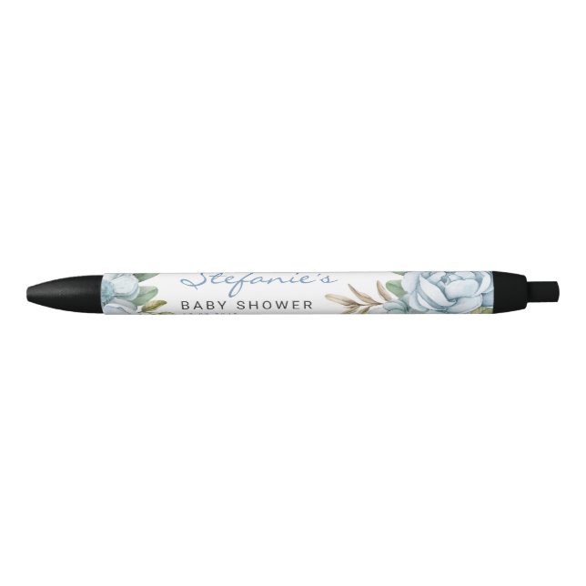 Wasserfarbe Blüten Baby Duschfavoriten Kugelschreiber (Vorderseite)