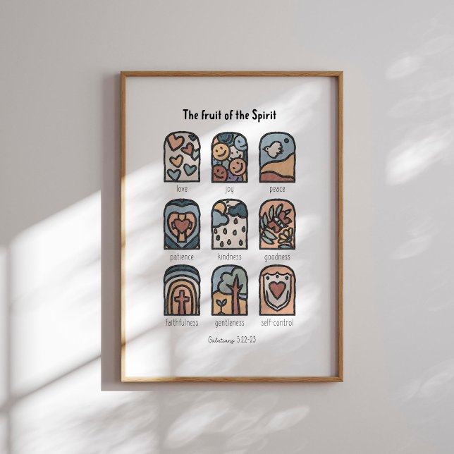 Wasserfarbe boho die Frucht des Spirituosenposters Poster (Von Creator hochgeladen)