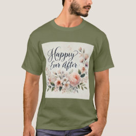 Wasserfarbe Bouquet glücklich nach Mens Tshirt