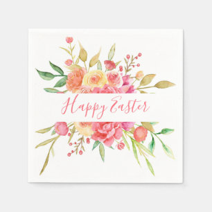 Wasserfarbe Bouquet Ostern Napkins Serviette