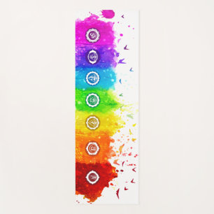 Wasserfarbe Chakras Yoga Mat - 10 Yogamatte