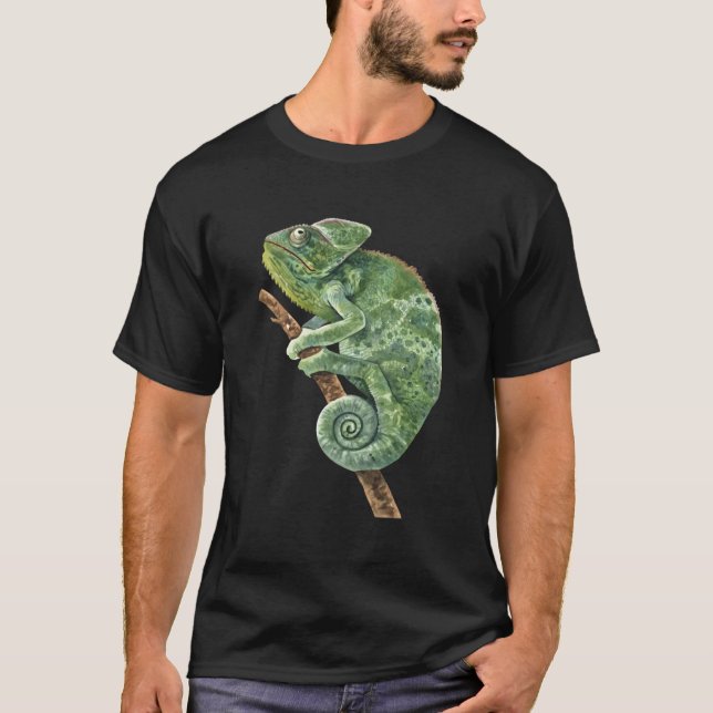 Wasserfarbe Chameleon T-Shirt (Vorderseite)