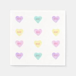 Wasserfarbe Convo Heartz BAE Napkins Serviette