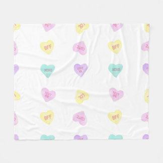 Wasserfarbe Convo Heartz BESTE FREUNDIN Medium Fle Fleecedecke