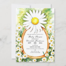 Wasserfarbe Daisy Babydusche