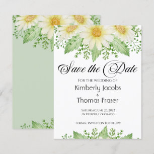 Wasserfarbe Daisy Blume Save the Date