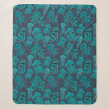 Wasserfarbe "Deep Sea" Qualle Blanket