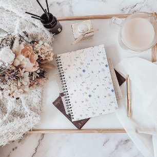 Wasserfarbe Delikate Wildblume Notebook Notizbuch