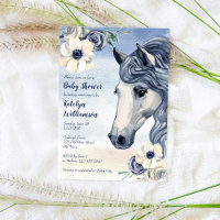 Wasserfarbe der Ranch mit Blume Babydusche
