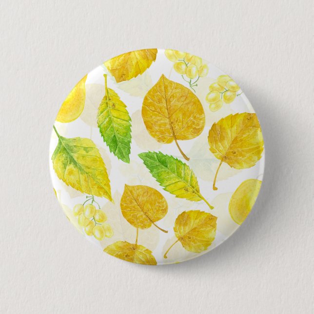 Wasserfarbe des Herbstes Button (Vorderseite)