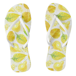 Wasserfarbe des Herbstes Flip Flops