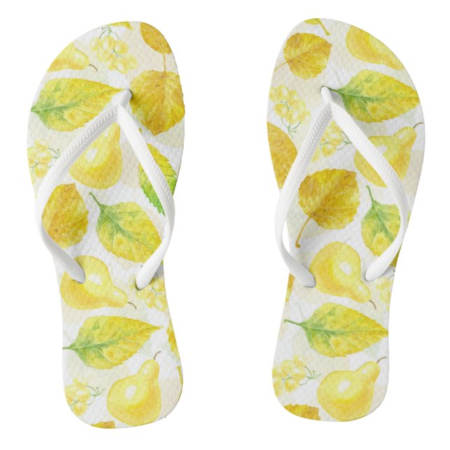 Wasserfarbe des Herbstes Flip Flops (Fußbett)
