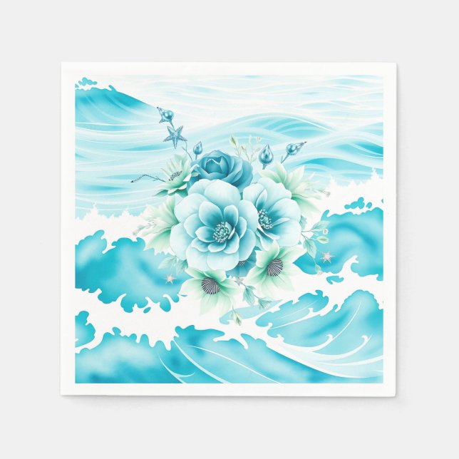 Wasserfarbe des Meeres Serviette (Vorderseite)