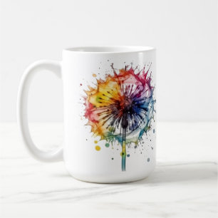 Wasserfarbe des Regenbogenleuchters Kaffeetasse