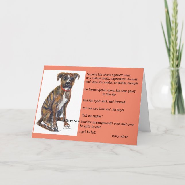 Wasserfarbe des Rettungsgedichts Izzy & Mary Olive Karte (Vorderseite)