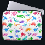 Wasserfarbe Dinosaurier Alphabet Farbenfroh Dino K Laptopschutzhülle<br><div class="desc">Wasserfarbe Dinosaurier Alphabet farbenfrohe Dino Kindermuster. Dinosaurier für jeden Buchstaben des Alphabets in einer farbenfrohen Aquarell-Silhouette.</div>
