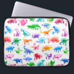 Wasserfarbe Dinosaurier Alphabet Farbenfroh Dino K Laptopschutzhülle<br><div class="desc">Wasserfarbe Dinosaurier Alphabet farbenfrohe Dino Kindermuster. Dinosaurier für jeden Buchstaben des Alphabets in einer farbenfrohen Aquarell-Silhouette.</div>