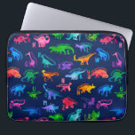 Wasserfarbe Dinosaurier Alphabet Farbenfroh Dino K Laptopschutzhülle<br><div class="desc">Wasserfarbe Dinosaurier Alphabet farbenfrohe Dino Kindermuster. Dinosaurier für jeden Buchstaben des Alphabets in einer farbenfrohen Aquarell-Silhouette.</div>