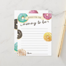 Wasserfarbe Donut Babydusche Beratung für Mama