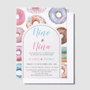 Wasserfarbe Donut Nino o Nina Spanischen Genderber