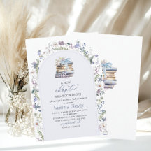 Wasserfarbe Ein neues Kapitel Babydusche beginnen