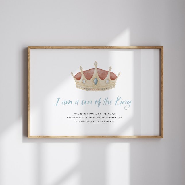 Wasserfarbe ein Sohn Gottes mit Kronplakat Poster (Von Creator hochgeladen)