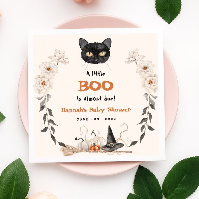 Wasserfarbe ein wenig Boo Halloween Babydusche Serviette (Von Creator hochgeladen)